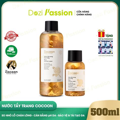 Nước Tẩy Trang Hoa Hồng Cocoon Làm Sạch và Làm Dịu Da Cấp Ẩm Cocoon