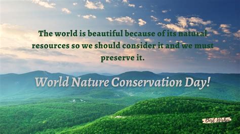 Conservation Of Natural Resources Slogans