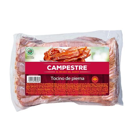 Tocino De Pierna Rebanado Campestre Kg Soriana