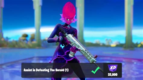 Assist In Defeating The Herald Fortnite Paradise Quests Youtube