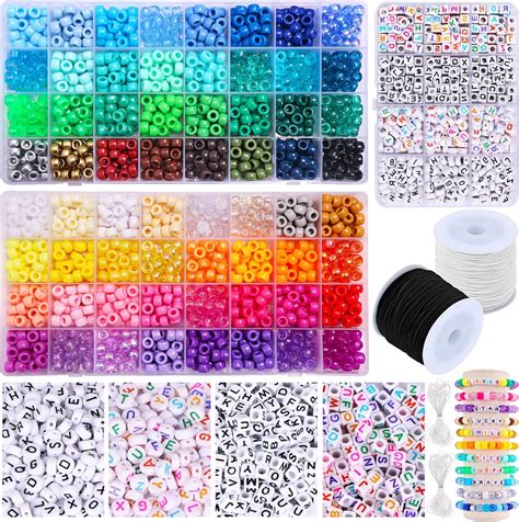 Amazon QUEFE 2350pcs 64 Colors Pony Beads For Bracelet Making