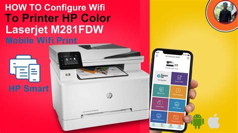 How To Config Wifi On Printer Hp Color Laserjet Pro Mfp M281fdw Hp