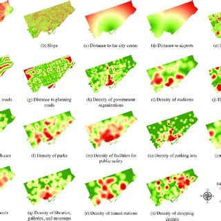 Spatial Patterns Of Auxiliary Geospatial Variables All Variables Were