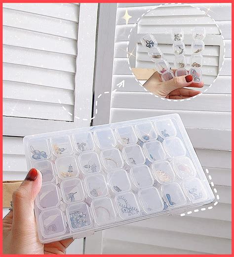 Wolpin Plastic Jewellery Organiser Grid Detachable Storage Box Case