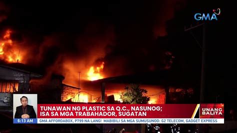 Tunawan Ng Plastic Sa Q C Nasunog Isa Sa Mga Trabahador Sugatan