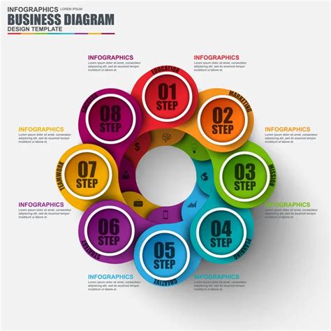 Infographic Cycle Diagram Vector Design Template Can Be Used For