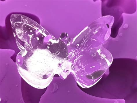 Silicone Butterfly Shape Ice Mold Tray 25 Pcs Accurate Rubber