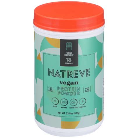 Natreve Fudge Brownie Vegan Protein Powder 23 8 Oz Kroger