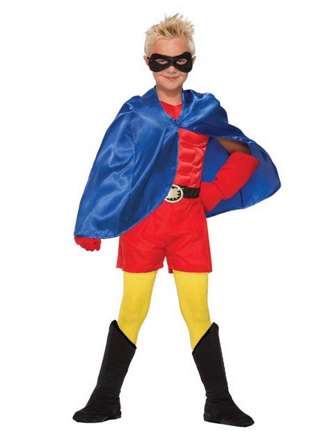 Check Out Super Hero Cape Blue Boys Costume From Wholesale Halloween