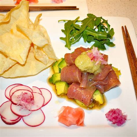 Tuna Sashimi Tacos East Meets West In This Japanese Tex Mex Of Tuna