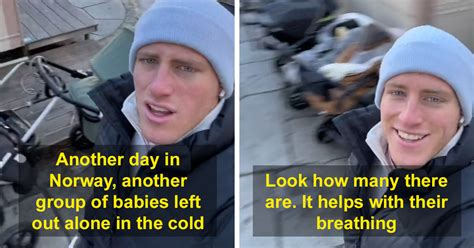 TikToker Documents Norwegian Custom Of Leaving Babies Alone Outside In