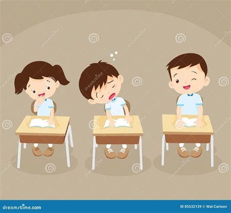 Kids Sleeping In Class Clipart