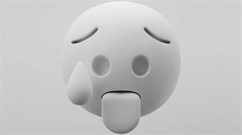 Hot Emoji 3d Model Cgtrader