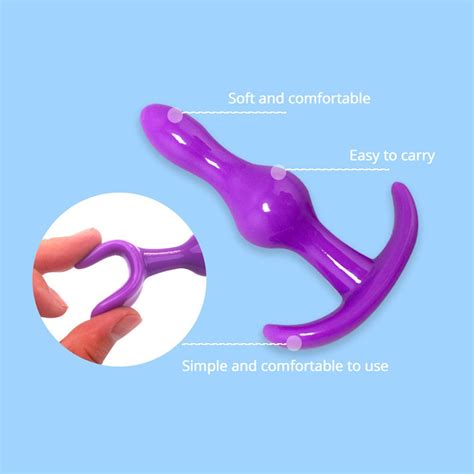 PLUG ANAL FLEXIVEL DE SILICONE ROXO Libb Sex Toys Importadora