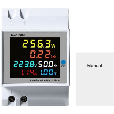 Dewin Digital Energy Meter In Single Phase Din Rail Electricity