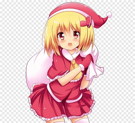 Anime Christmas Anime Girl Cg Artwork Chibi Png PNGEgg