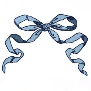 Vintage Bow Ribbon Embroidery Machine Design Instant Download 4x4 5x7 ...