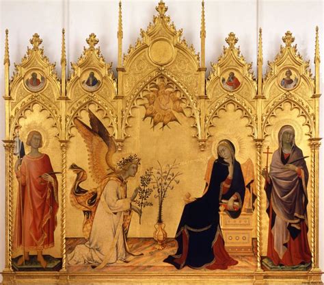 Annunciation With St Margaret And St Ansanus Artworks Uffizi