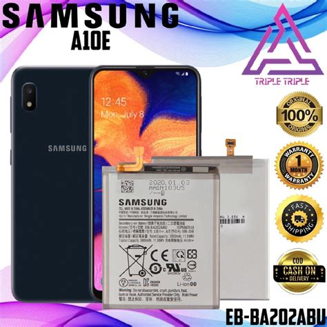 Samsung Galaxy A10e Battery Original Model Eb Ba750abu Capacity