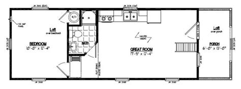 the floor plan for a mobile home with two bedroom and an attached ...