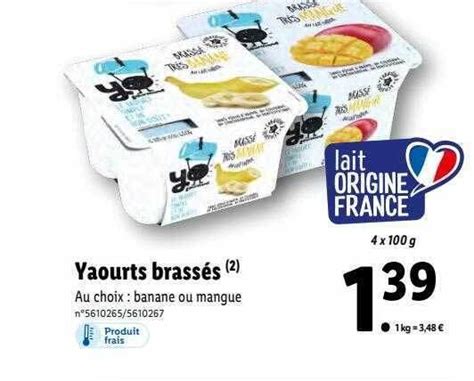 Promo Yaourts Brass S Chez Lidl