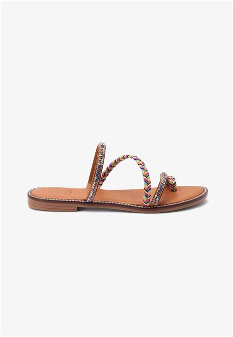 Next Forever Comfort® Jewelled Strappy Sandals Sandalias De Dedo Multicolourgris Metalizado