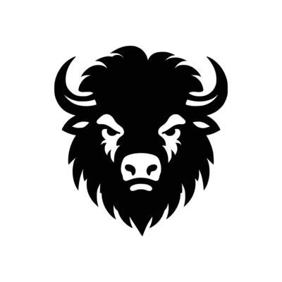 Bison Head Silhouette Vector Art, Icons, and Graphics for Free Download