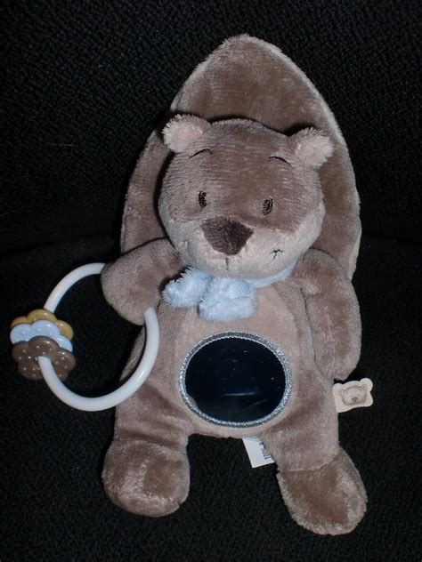 Doudou Peluche L On L Cureuil Marron Avec Miroir Noukie S Noukies Cm