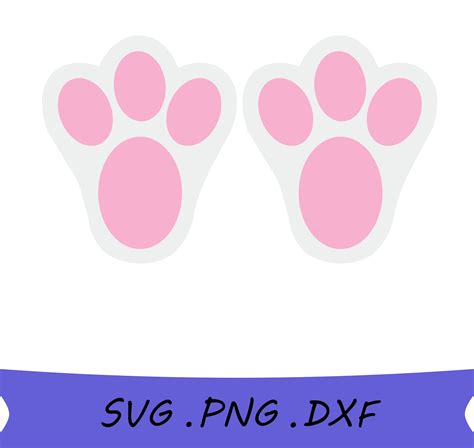 Bunny Feet Svg Bunny Feet Png Bunny Feet Silhouette Svg Etsy