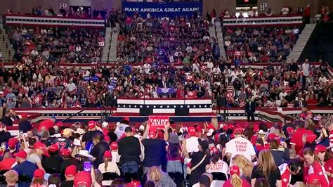 Watch Live Trump Holds Rally In Deep Blue State Weeks From Election