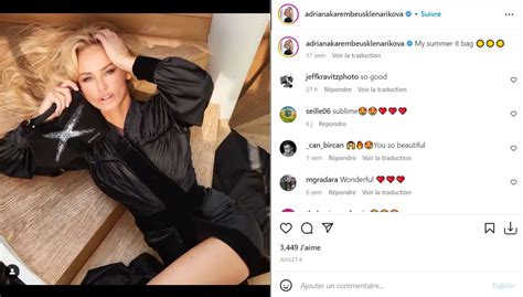 Adriana Karembeu Sensuelle En Robe Transparente Et Deux Doigts Den