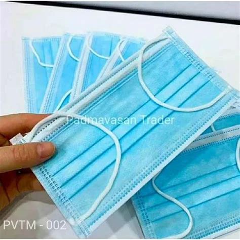 Ply Disposable Face Mask With Meltblown Filter At Rs Ply Face