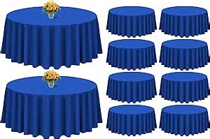 Amazon Showgeous Pack Royal Blue Round Tablecloth Inch