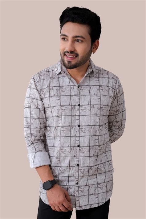 Printed Cotton Men Casual Shirt Full Sleeves At Rs 650 In Surat Id