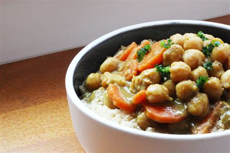 Curry de pois chiches et semoule semi complète Milleprep