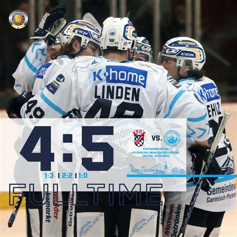 SCR holt fünften Sieg in Serie SC Riessersee Eishockey Oberliga Süd