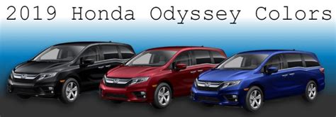 2019 Honda Odyssey Exterior Color Options