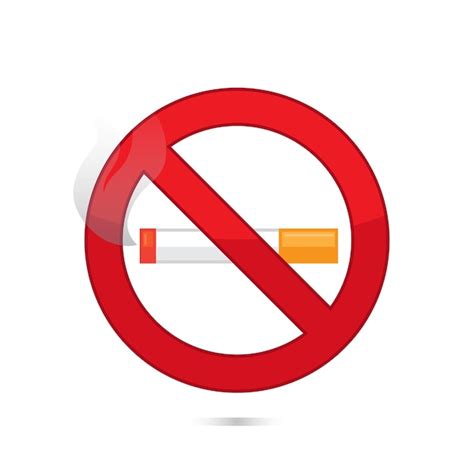 Premium Vector No Smoking Sign Vector Illustration