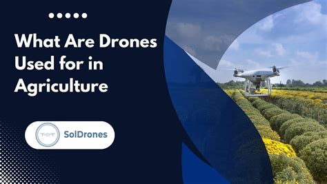 What Are Drones Used For In Agriculture Soldrones