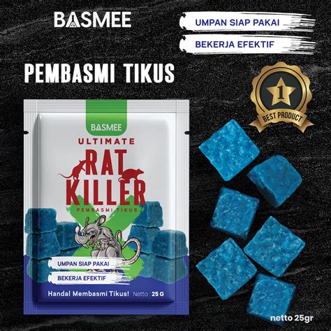 Jual Racun Tikus Basmee Ultimate Rat Killer Gr Ampuh Mati Kering