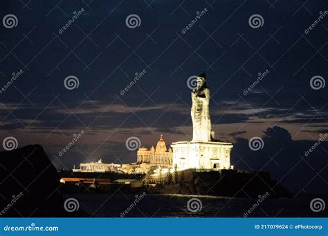 Thiruvalluvar Statue A 41-metre-tall Stone Sculpture Before Sunrise ...