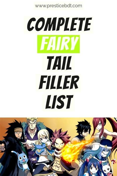 Complete fairy tail filler list episodes guide anime – Artofit