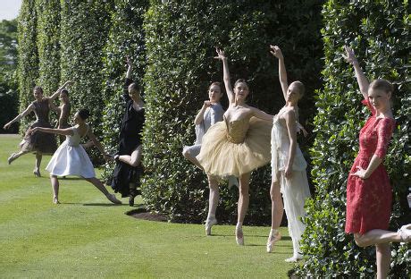 English National Ballet Dancers Pose Designer Editorial Stock Photo ...