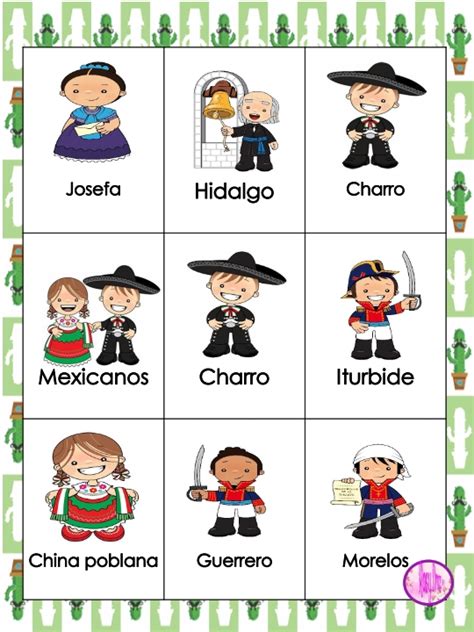 Personajes De La Independencia De Mexico Para Niños Niños Relacionados