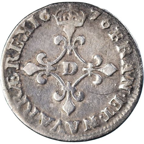 Coin France Louis XIV 4 Sols Des Traitants 1676 Vimy En Lyonnais