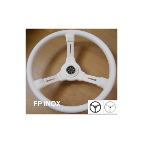 Volant 1er prix Ø355mm 3 branches plastique dur Couleur noir ou blanc