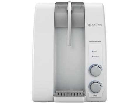 Purificador de Água Latina de Mesa Eletrônico Branco PA Água Gelada e Natural Bebedouro