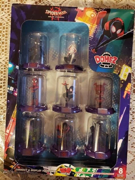 Spider Man Into The Spider Verse 8 Character Domez Dome Set 1991682935