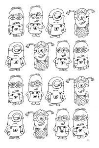 Unclassifiable Coloring Pages For Adults Page Minion Coloring