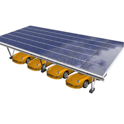 Aluminum Photovoltaic Car Parking Lot Mounting Structure Carport Solar